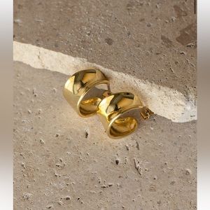 Gold Mila Earrings and Gold Citizen Bracelet